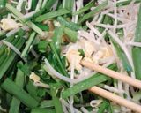 もやしとニラとたまごの炒め物作り方3写真