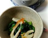 絹上げと小松菜の簡単含め煮作り方5写真