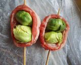 ころころ芽キャベツ☆肉巻き串作り方2写真