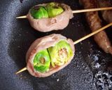 ころころ芽キャベツ☆肉巻き串作り方3写真
