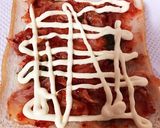 朝食に！最強♡キムマヨチーズトースト作り方2写真
