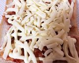朝食に！最強♡キムマヨチーズトースト作り方3写真