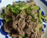 菜の花の焼肉炒め作り方4写真