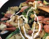 ウインナーと春の温野菜でマヨチーズソテー作り方6写真