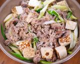 行列の定食屋さんの🍚甘~い牛肉の🤭💕すき焼き炒め作り方7写真