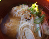 ふわふわ～♡豆腐と長芋のだんご汁作り方1写真