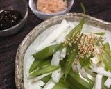 初物♪茎わかめと山芋の和え物作り方4写真