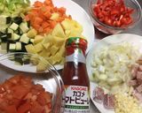 冷蔵庫の野菜整理に☆ミネストローネ☆作り方1写真