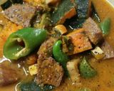 牛肉かぼちゃ煮（血管ダイエット1088）作り方1写真