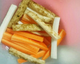 簡単お弁当にも「ごぼうの鶏ささみ巻き」作り方1写真