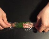 お弁当に。ラップソーセージ大葉くるくる作り方3写真