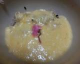 赤飯のとろろ汁かけ　桜の花の塩漬け入り作り方7写真