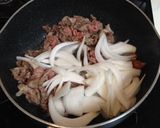 牛肉と青菜の卵とじ作り方2写真
