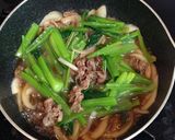 牛肉と青菜の卵とじ作り方4写真