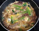 牛肉と青菜の卵とじ作り方5写真