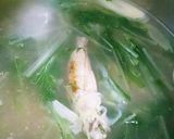 水菜と鳥手羽中の簡単サムゲタン風スープ作り方7写真