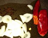 春菊のペペロンチーノ風炒め♪作り方1写真
