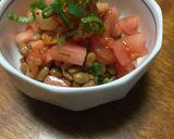 納豆のキムチトマト和え作り方3写真