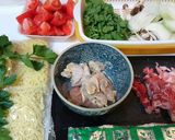 セロリとトマトの塩焼きそば作り方1写真