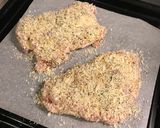 オーブンで簡単！チキンの香草パン粉焼き♡作り方4写真