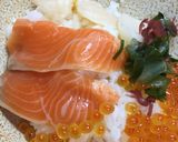 お刺身盛り合わせで・海鮮丼作り方3写真