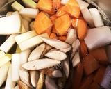 天然ぶりアラの粕汁（竹泉の酒粕）!!作り方8写真