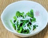 菜の花としらすの名残り雪風お浸し作り方7写真