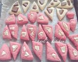 簡単可愛い桜色ホワイトチョコ豆乳スコーン作り方6写真