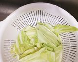 キャベツとネギの中華スープ☆作り方1写真