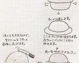 ミッキーの立体（ドーム）ケーキ覚書作り方3写真