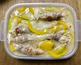 作り置き料理。豚バラ巻えのきのクリーム煮作り方5写真