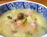止まらない！春キャベツのバター味噌汁作り方5写真