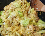 焼肉のタレで★鶏肉とキャベツの卵とじ炒め作り方7写真