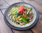 小松菜の上海風焼きそば♪作り方6写真