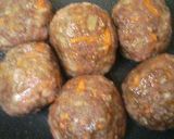 さつまいもと肉団子の甘煮作り方4写真