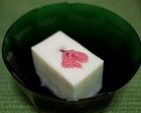 桜の甘酒入りミルク寒天作り方3写真