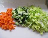 鶏むね肉と野菜のチョップドサラダ作り方2写真