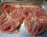 簡単☆りんご酢とハチミツの鶏肉から揚げ作り方1写真
