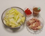 ごはんによくあう♪鶏白菜の中華風みそ炒め作り方1写真
