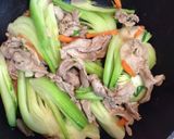 チンゲン菜と豚肉の中華炒め作り方9写真