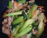 チンゲン菜と豚肉の中華炒め作り方11写真