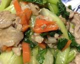 チンゲン菜と豚肉の中華炒め作り方13写真