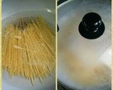 うまい棒明太子味でもちもちスパゲッティー作り方2写真