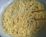 うまい棒明太子味でもちもちスパゲッティー作り方3写真