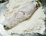 菜の花を食べよう！豚バラ巻き♡作り方3写真