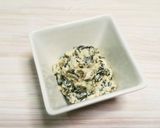 味付け不要☆甘くない高菜の白和え作り方3写真