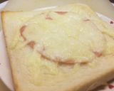 簡単！！とろけるチーズのハムのせ食パン作り方5写真