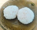 球形の茶碗でつくる楕円体おにぎり作り方5写真