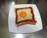簡単・朝食目玉トースト作り方3写真