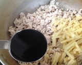 鶏ムネひき肉そぼろ　ゆでて柔らか♪生姜味作り方4写真